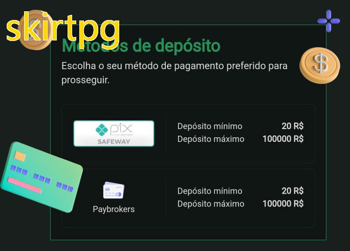 O cassino skirtpgbet oferece uma grande variedade de métodos de pagamento